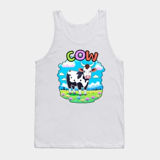 Animal Alphabet - C for Cow Tank Top